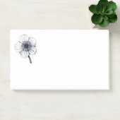 Vintage Blume. Post-it Klebezettel (Büro)