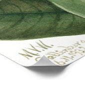 Vintage Blume Poster (Ecke)