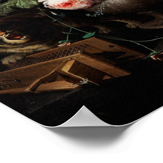 Vintage Blume Poster (Ecke)