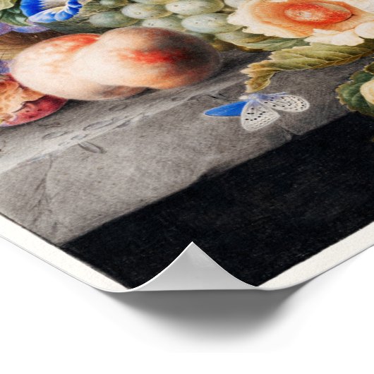 Vintage Blume Poster (Ecke)