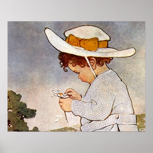 Vintage Blume Poster (Vorne)