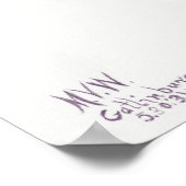 Vintage Blume Poster (Ecke)