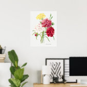 Vintage Blume Poster (Heimbüro)