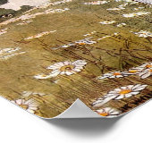 Vintage Blume Poster (Ecke)