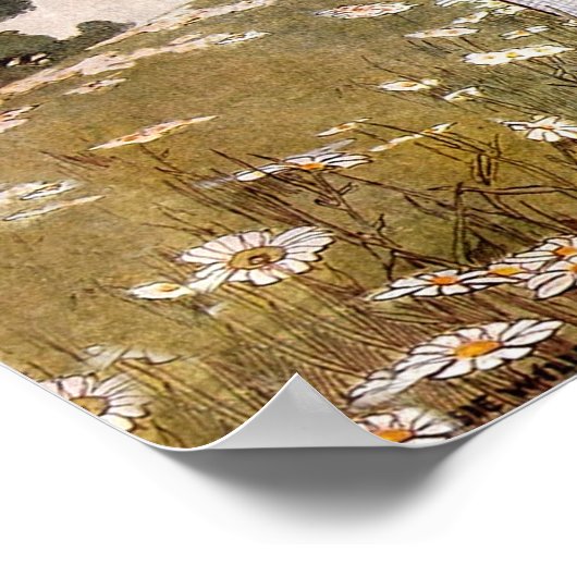 Vintage Blume Poster (Ecke)