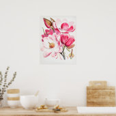 Vintage Blume Poster (Küche)