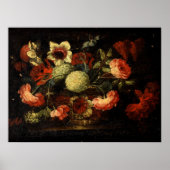 Vintage Blume Poster (Vorne)