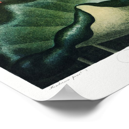 Vintage Blume Poster (Ecke)