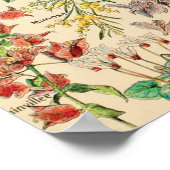 Vintage Blume Poster (Ecke)