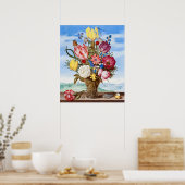 Vintage Blume Poster (Küche)