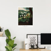 Vintage Blume Poster (Heimbüro)