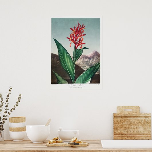 Vintage Blume Poster (Küche)