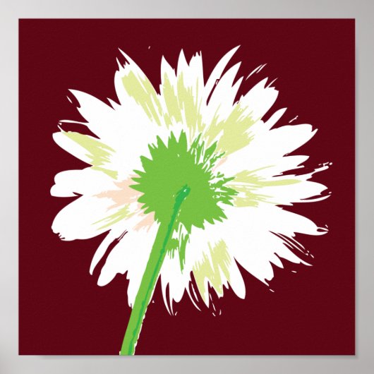Vintage Blume Poster (Vorne)