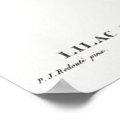 Vintage Blume Poster (Ecke)