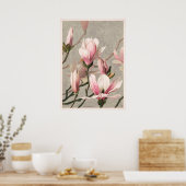 Vintage Blume Poster (Küche)