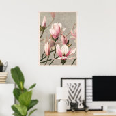 Vintage Blume Poster (Heimbüro)