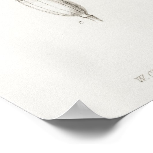 Vintage Blume Poster (Ecke)