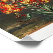Vintage Blume Poster (Ecke)