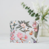 Vintage Blume Postkarte (Stehend Vorderseite)