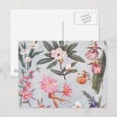 Vintage Blume Postkarte (Vorne/Hinten)