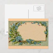 Vintage Blume Postkarte (Vorne/Hinten)