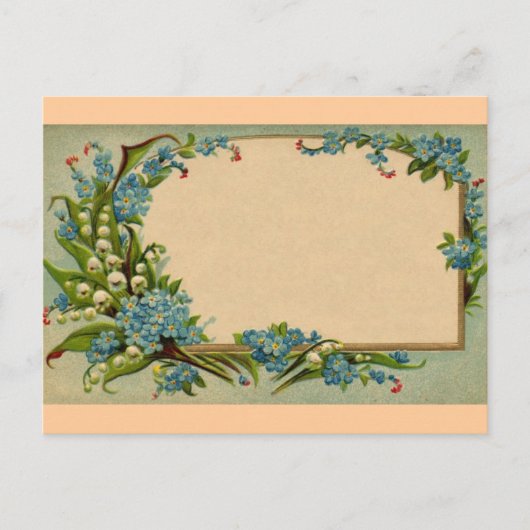 Vintage Blume Postkarte (Vorderseite)