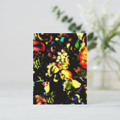 Vintage Blume Postkarte (Stehend Vorderseite)