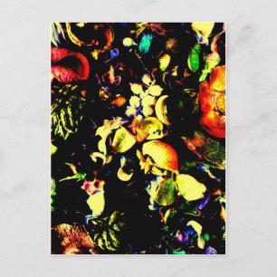 Vintage Blume Postkarte