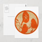 Vintage Blume Postkarte (Vorne/Hinten)