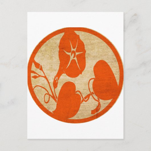 Vintage Blume Postkarte (Vorderseite)
