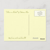 Vintage Blume Postkarte (Rückseite)