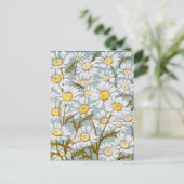 Vintage Blume Postkarte (Stehend Vorderseite)