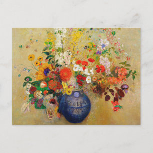 Vintage Blume Postkarte