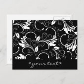 Vintage Blume Postkarte (Vorne/Hinten)