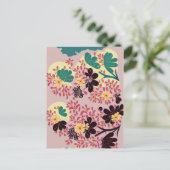 Vintage Blume Postkarte (Stehend Vorderseite)