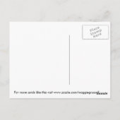 Vintage Blume Postkarte (Rückseite)