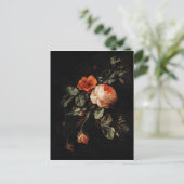 Vintage Blume Postkarte (Stehend Vorderseite)