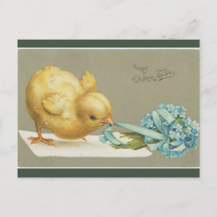 Vintage Blume Postkarte