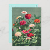 Vintage Blume Postkarte (Vorne/Hinten)