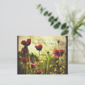 Vintage Blume Postkarte (Stehend Vorderseite)