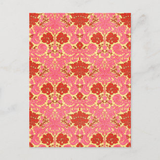 Vintage Blume Postkarte