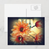 Vintage Blume Postkarte (Vorne/Hinten)