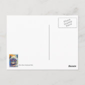 Vintage Blume Postkarte (Rückseite)