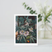 Vintage Blume Postkarte (Stehend Vorderseite)