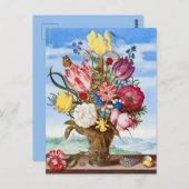 Vintage Blume Postkarte (Vorne/Hinten)