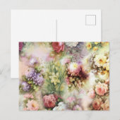 Vintage Blume Postkarte (Vorne/Hinten)