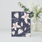 Vintage Blume Postkarte (Stehend Vorderseite)