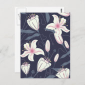 Vintage Blume Postkarte (Vorne/Hinten)