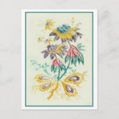 Vintage Blume Postkarte (Vorderseite)