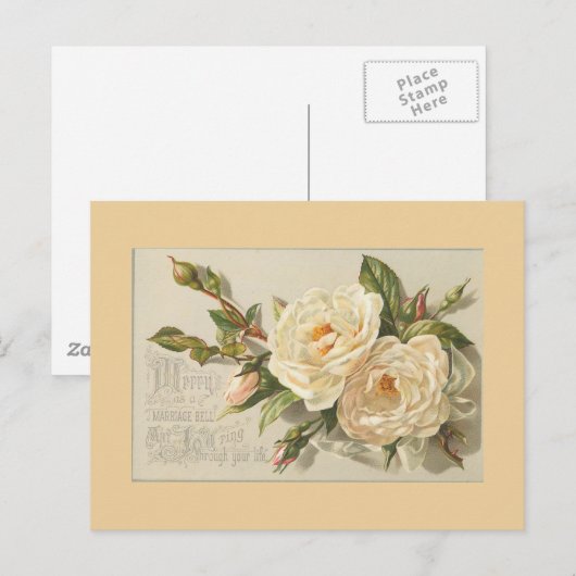 Vintage Blume Postkarten (Vorne/Hinten)